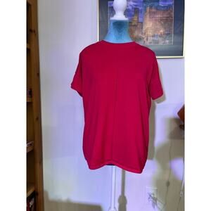 fuchsia short sleeve sweater